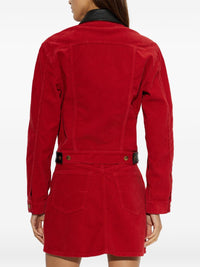 Versace Women Velvet Denim Jacket