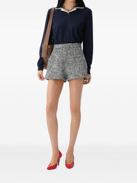 Versace Women Bouclé Wool Shorts