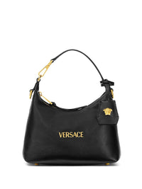 VERSACE Versace Women Versace Tag Leather Hobo Bag