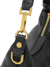 VERSACE Versace Women Versace Tag Leather Hobo Bag