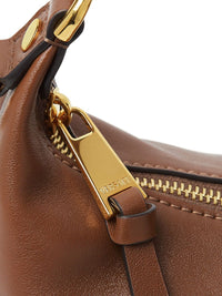 VERSACE Versace Women Versace Tag Leather Hobo Bag