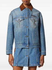 Versace Women Denim Cotton Jacket
