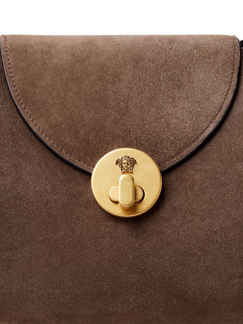 VERSACE Versace Women Vivian Suede Leather Shoulder Bag