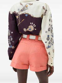 Versace Women Printed Silk Shirt