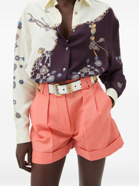 Versace Women Printed Silk Shirt