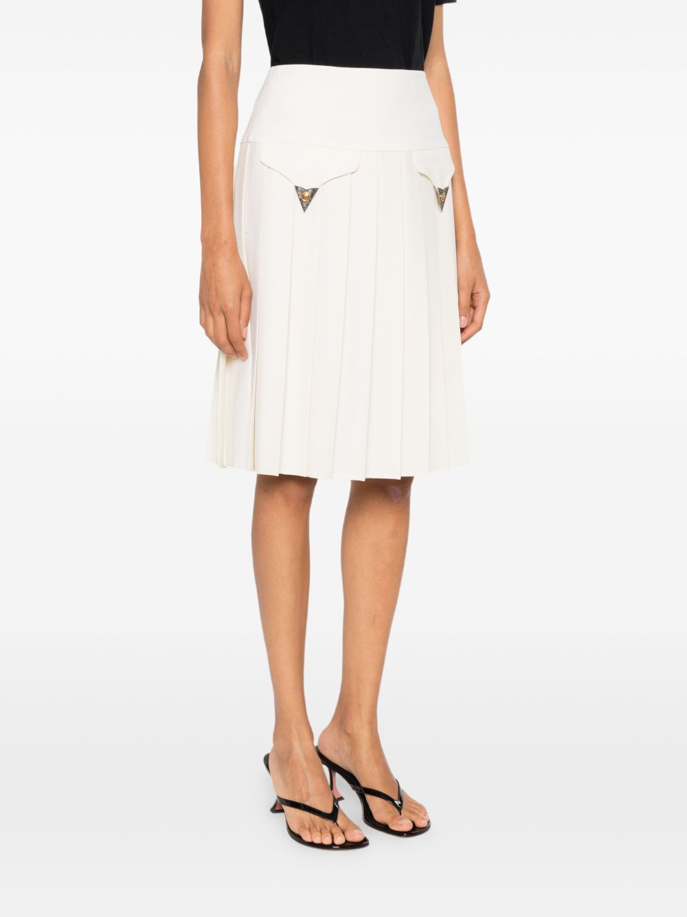 Versace Women Wool Midi Skirt