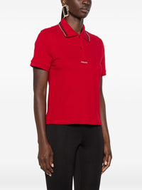 Versace Women Logo Cotton Polo Shirt