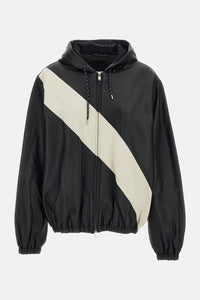 Wales Bonner Wales Bonner Women Vista Striped Leather Jacket