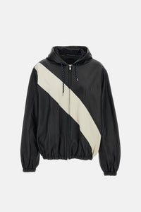Wales Bonner Wales Bonner Women Vista Striped Leather Jacket