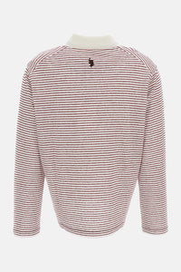 Wales Bonner Women Trust Striped Linen And Cotton Polo