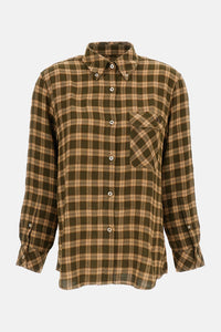Wales Bonner Women Ritual Checked Flannel Shirt