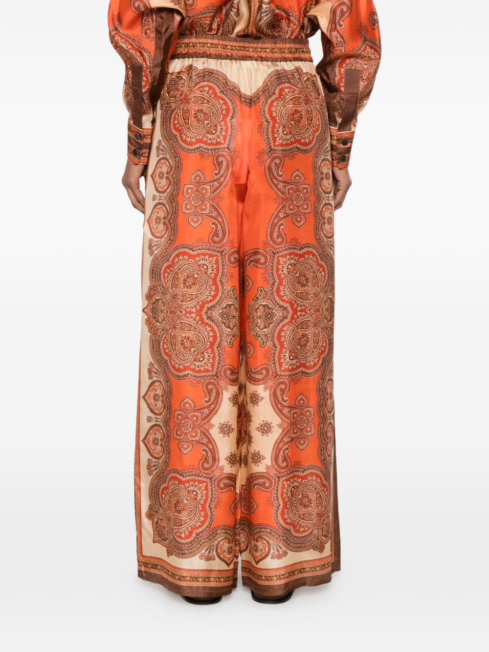 ZIMMERMANN Zimmermann Women Mahon Silk Trousers