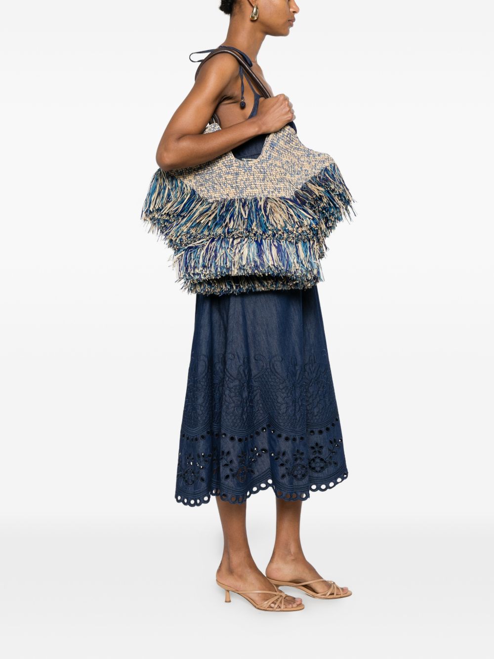 ZIMMERMANN Zimmermann Women Goldentime Medium Rafia Tote