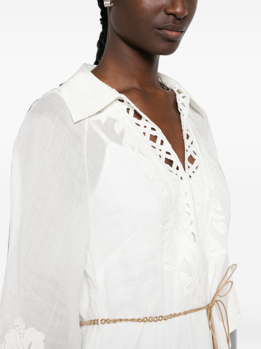 ZIMMERMANN Zimmermann Women Indra Embroidered Maxi Dress