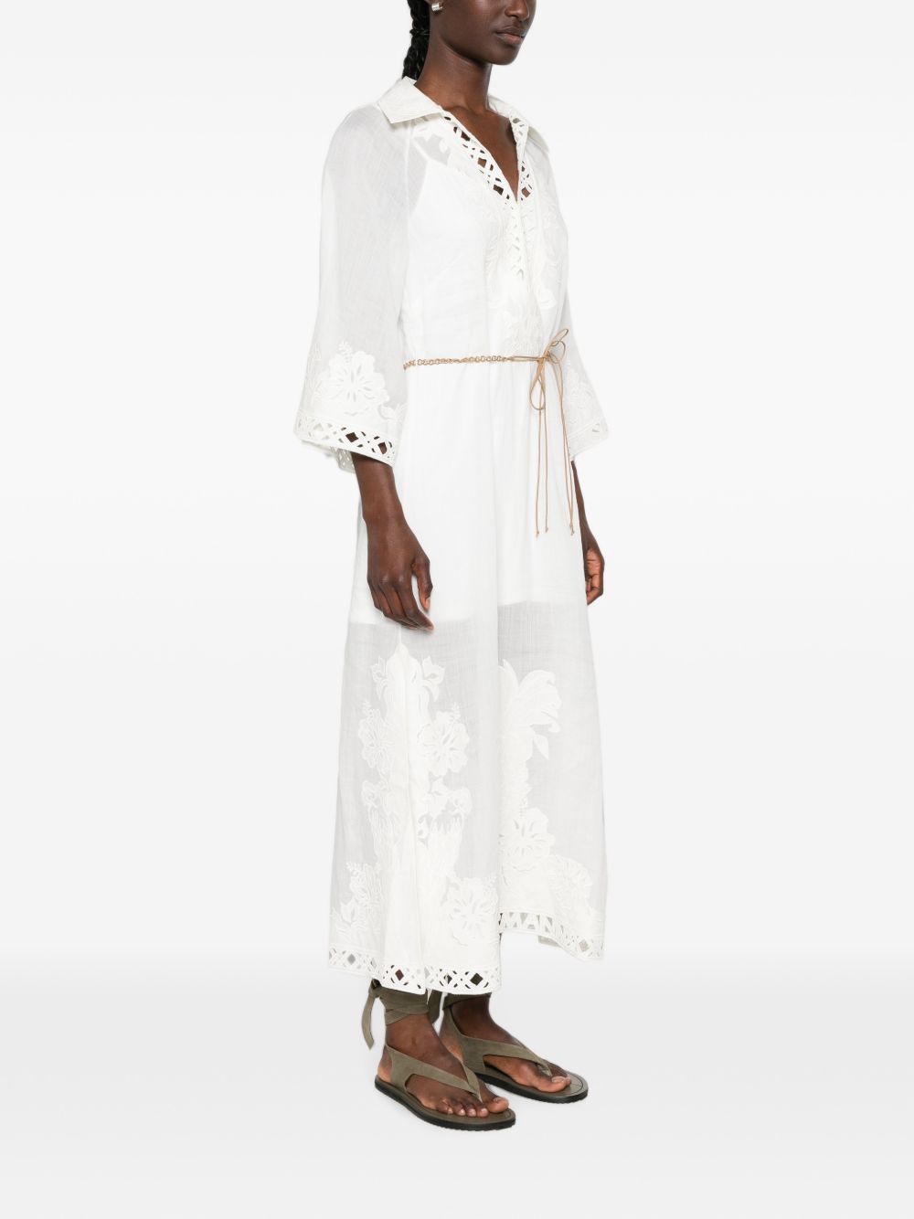 ZIMMERMANN Zimmermann Women Indra Embroidered Maxi Dress