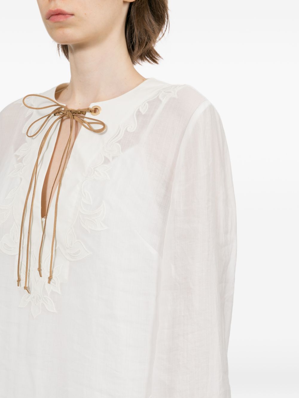 Zimmermann Women Indra Embroiderd Tunic Dress