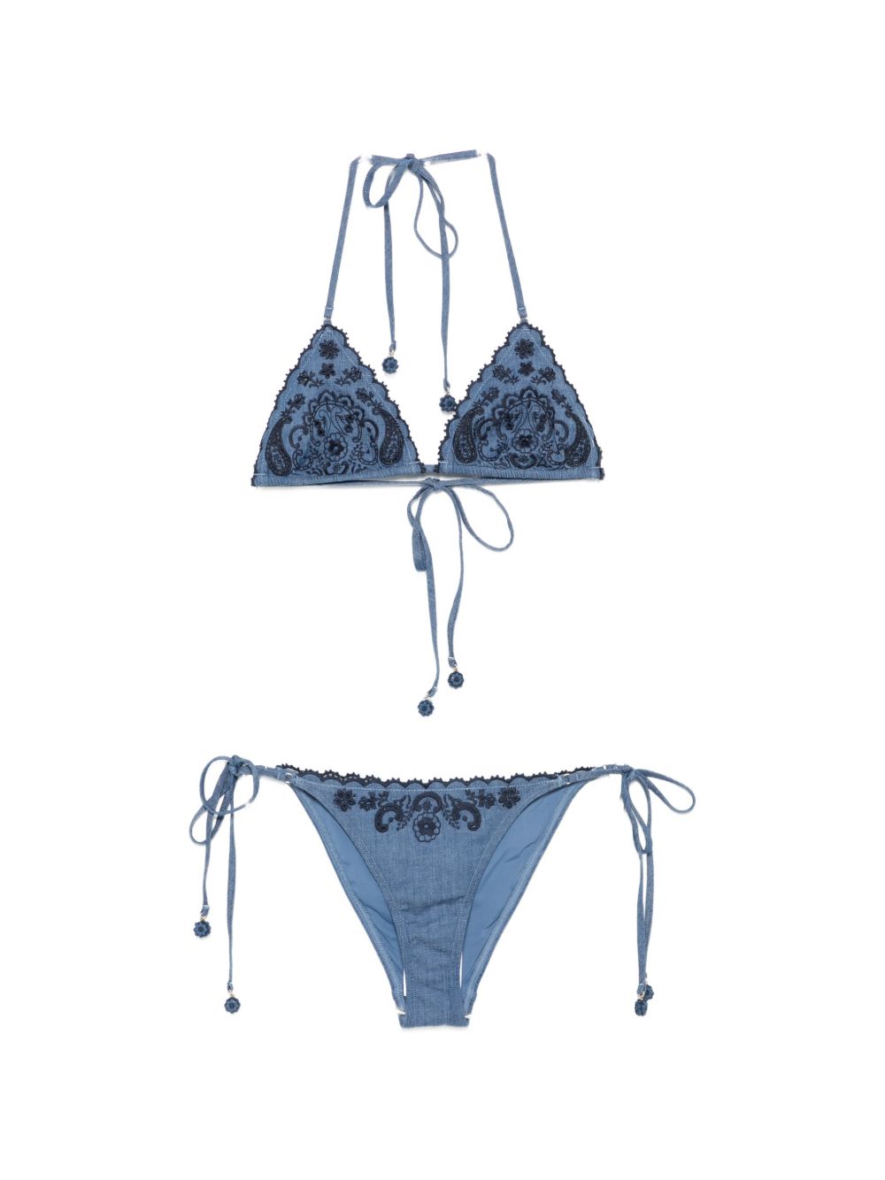 Zimmermann Women Aster Denim Bikini Set
