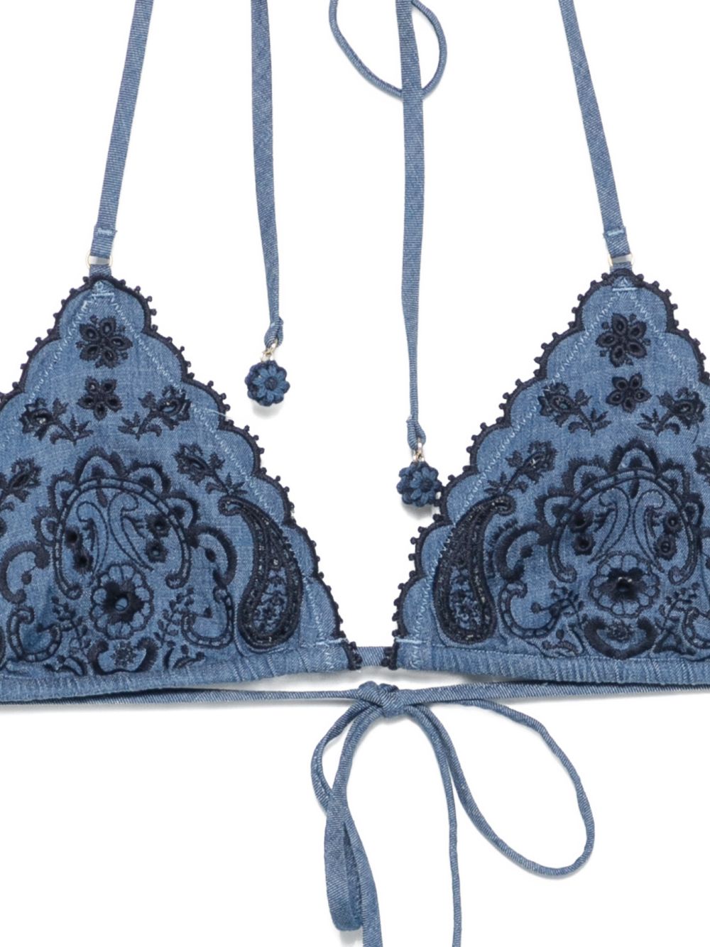 Zimmermann Women Aster Denim Bikini Set