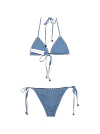 Zimmermann Women Aster Denim Bikini Set