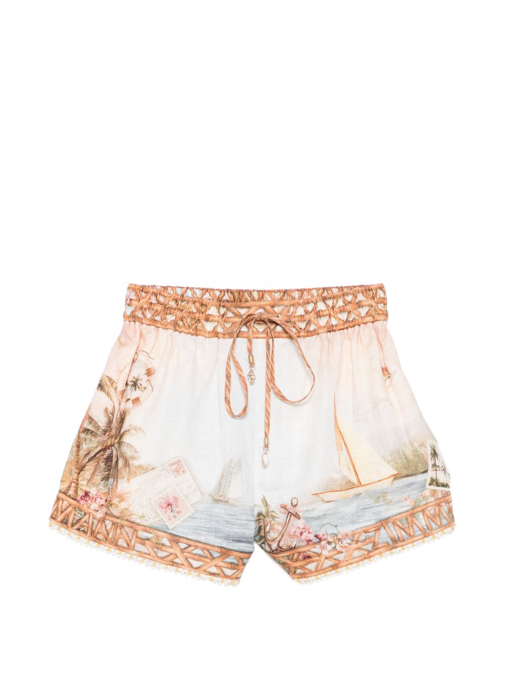 Zimmermann Women Mahon Linen Shorts