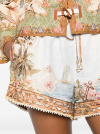 Zimmermann Women Mahon Linen Shorts