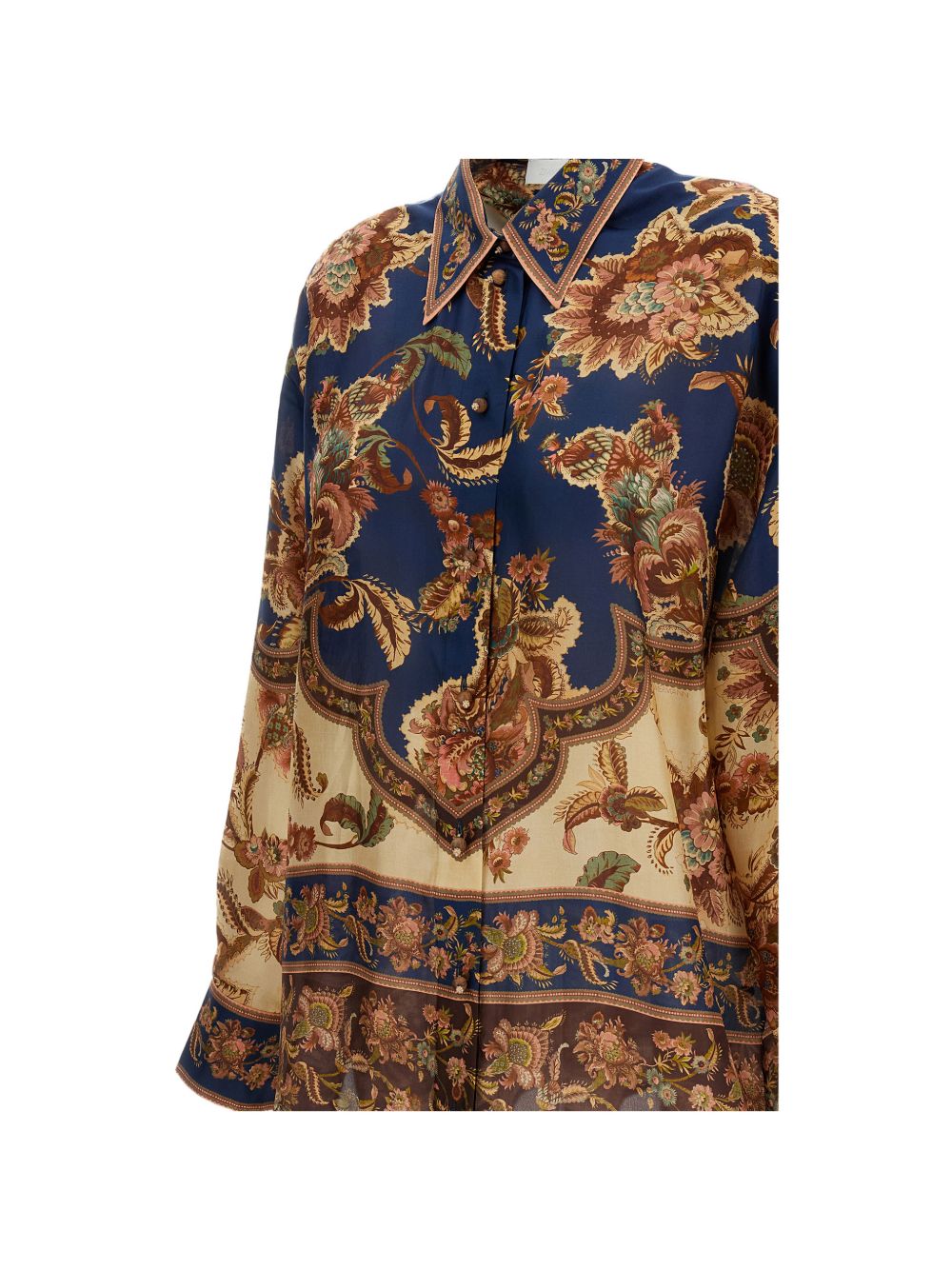 Zimmermann Women Aster Printed Silk Shirt