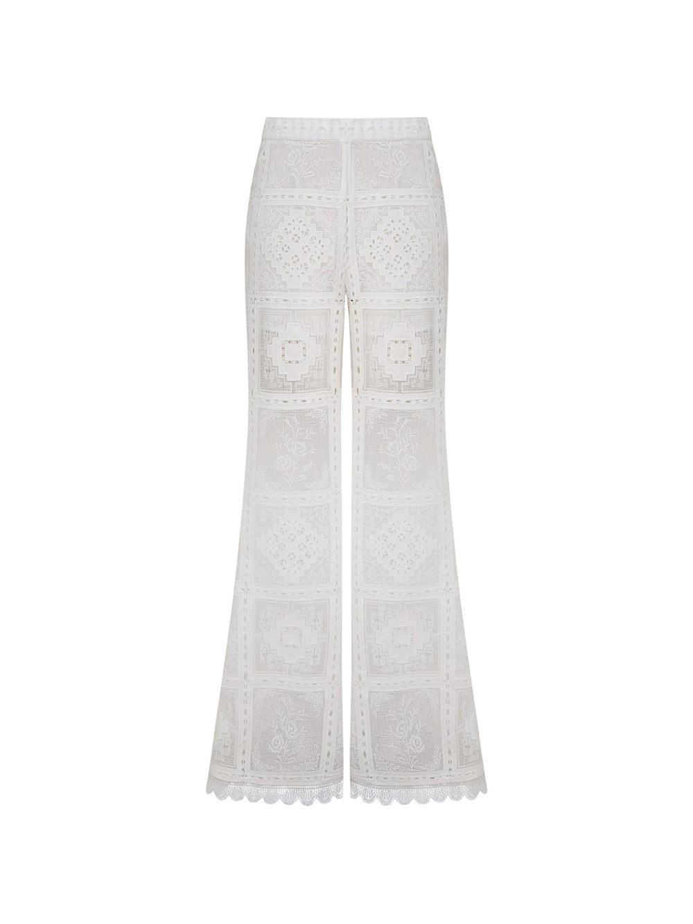 Zimmermann Women Aster Embroidered Trousers