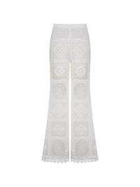 Zimmermann Women Aster Embroidered Trousers