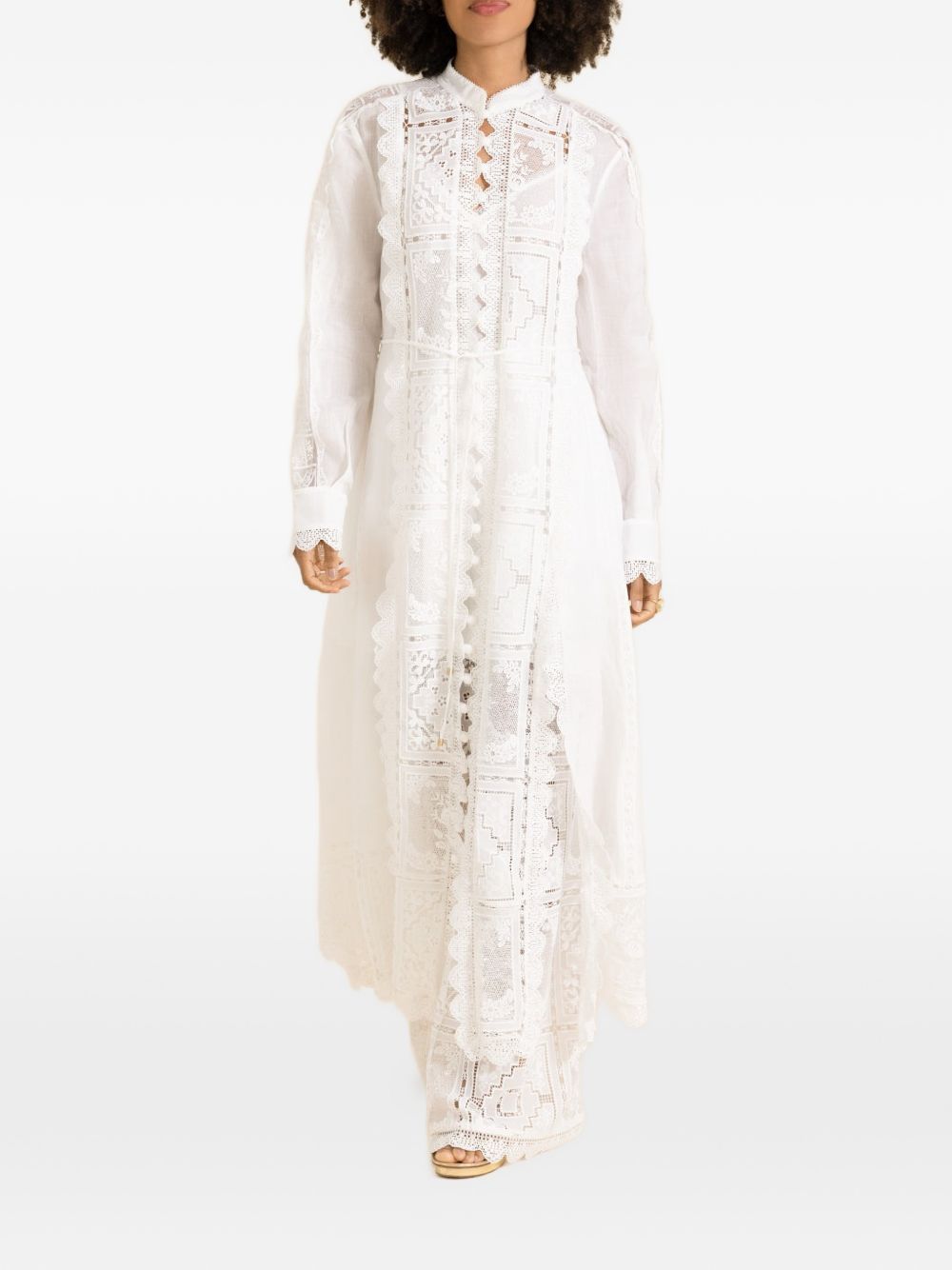 Zimmermann Women Aster Embroidered Trousers
