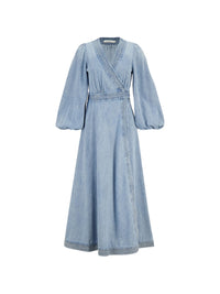 Zimmermann Women Indra Denim Midi Dress