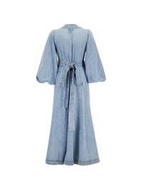 Zimmermann Women Indra Denim Midi Dress