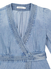Zimmermann Women Indra Denim Midi Dress