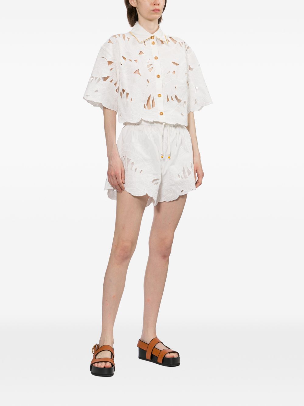Zimmermann Women Mahon Cotton Shorts