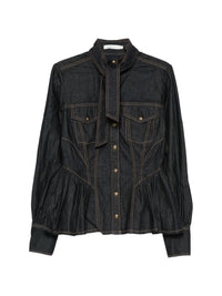 ZIMMERMANN Zimmermann Women Denim Cotton Shirt