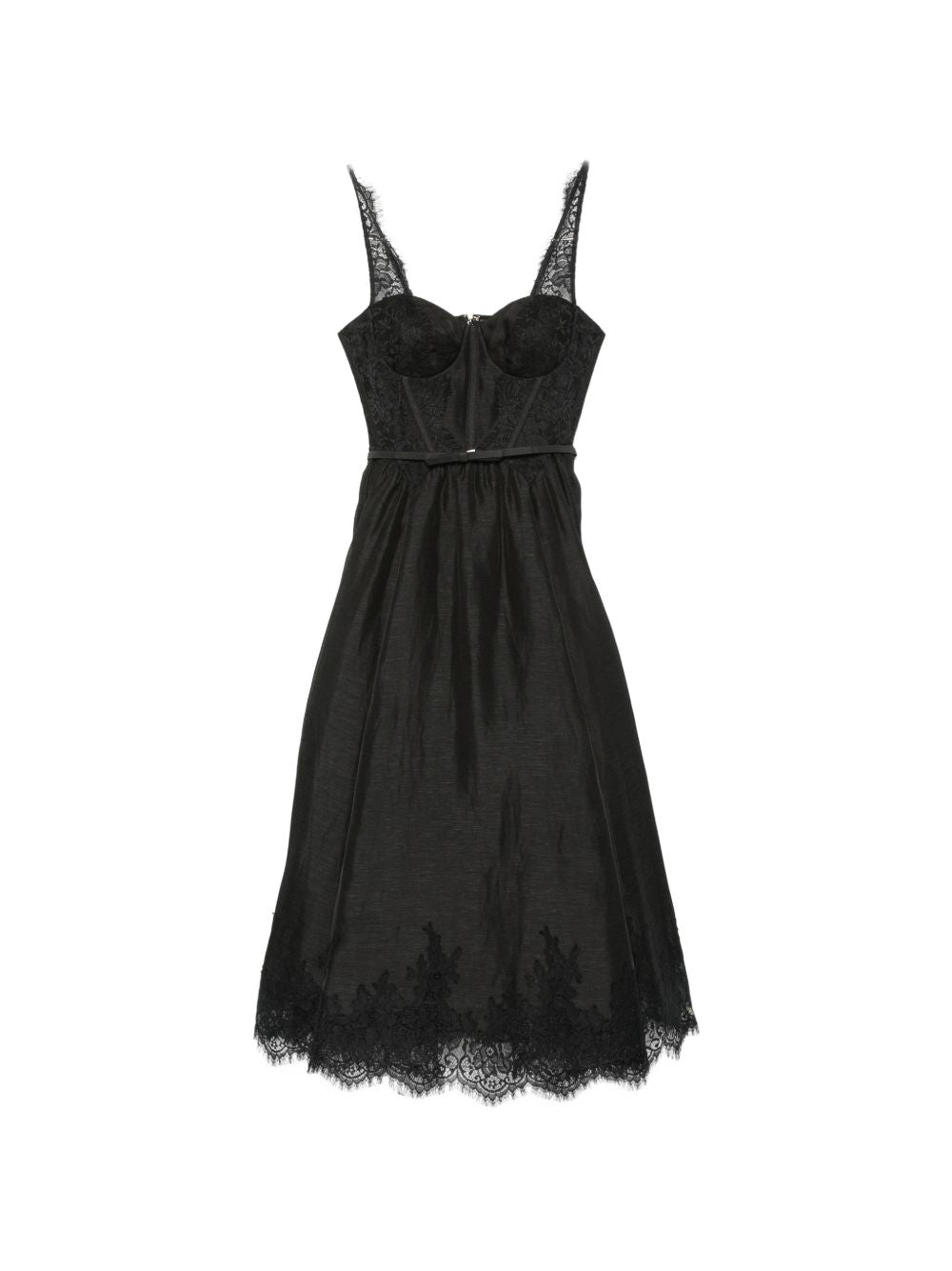 Zimmermann Women Valiant Silk And Linen Midi Dress