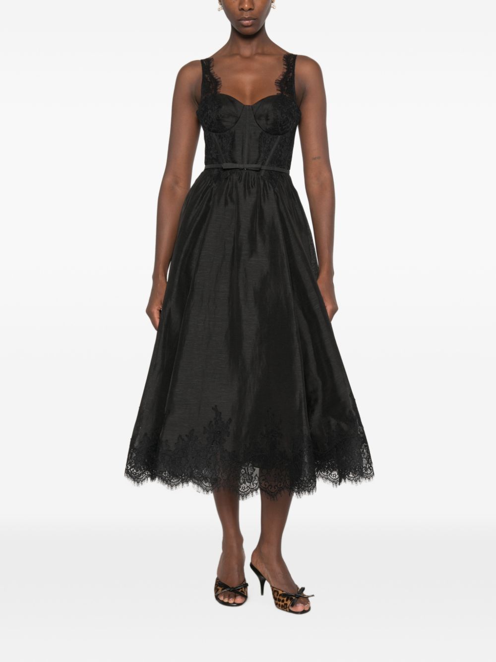 Zimmermann Women Valiant Silk And Linen Midi Dress