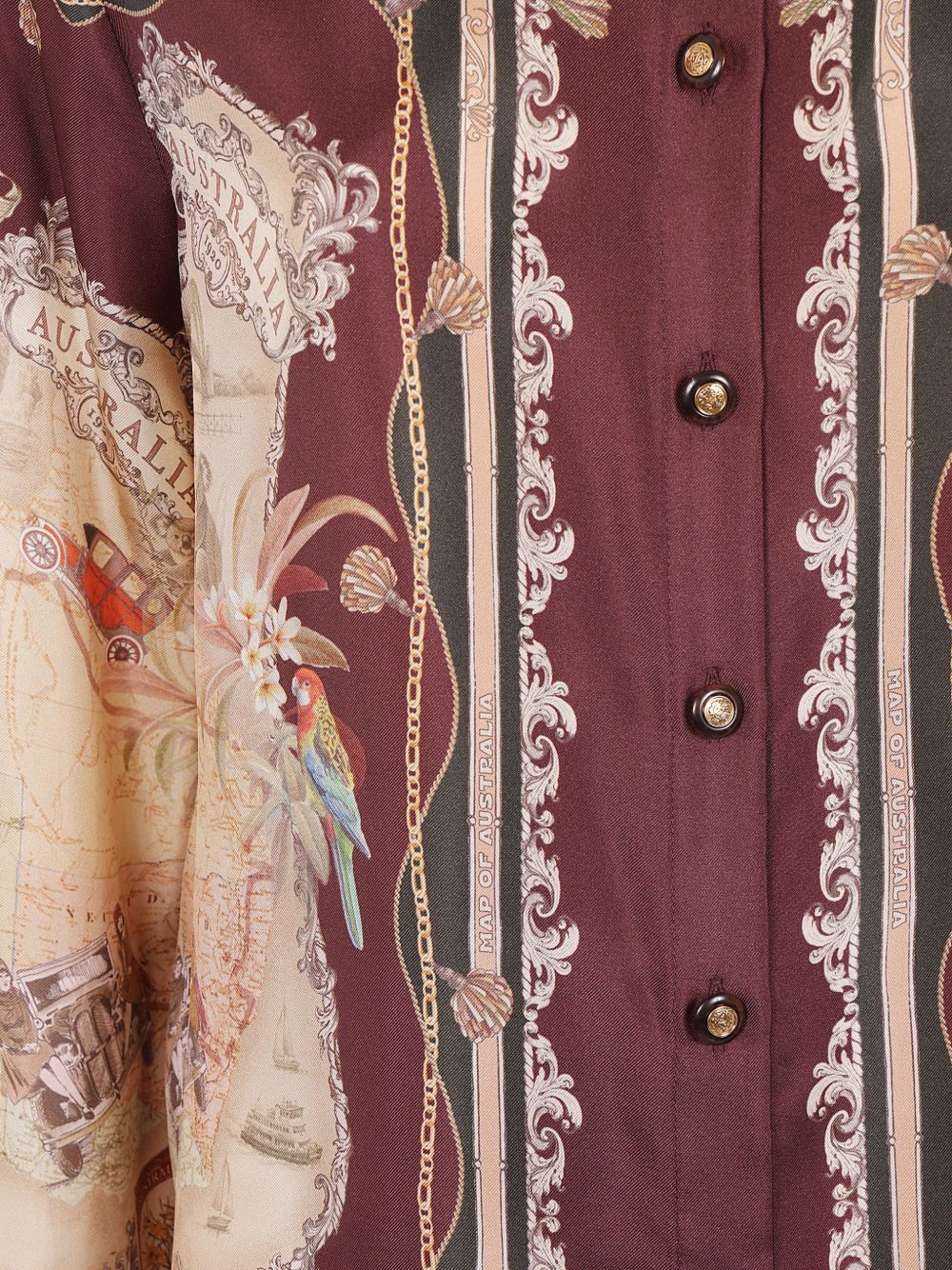 Zimmermann Women Valiant Printed Silk Shirt