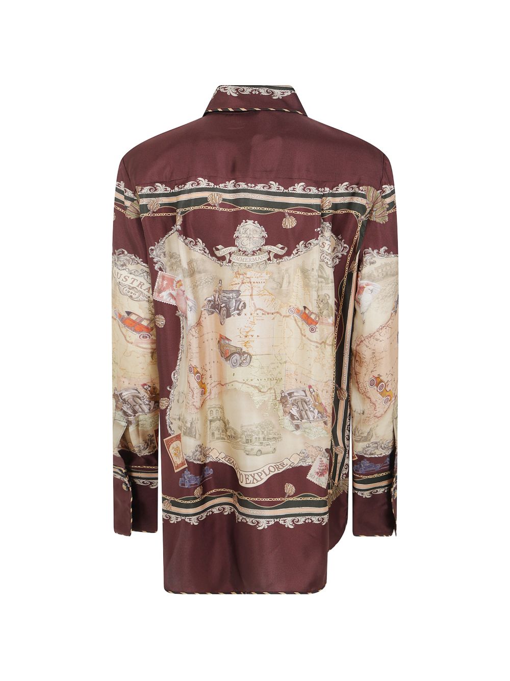 Zimmermann Women Valiant Printed Silk Shirt