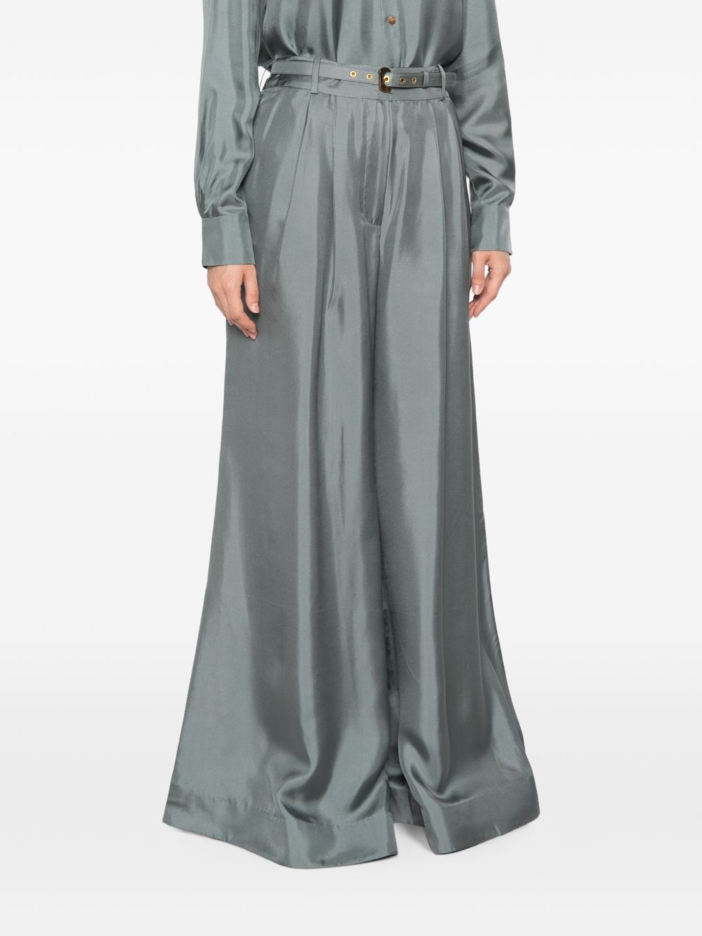 Zimmermann Women Silk Wide-Leg Trousers