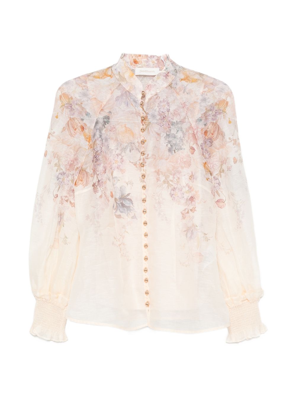 Zimmermann Women Ascent Linen And Silk Blouse