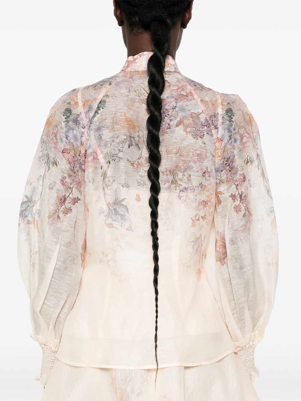 Zimmermann Women Ascent Linen And Silk Blouse