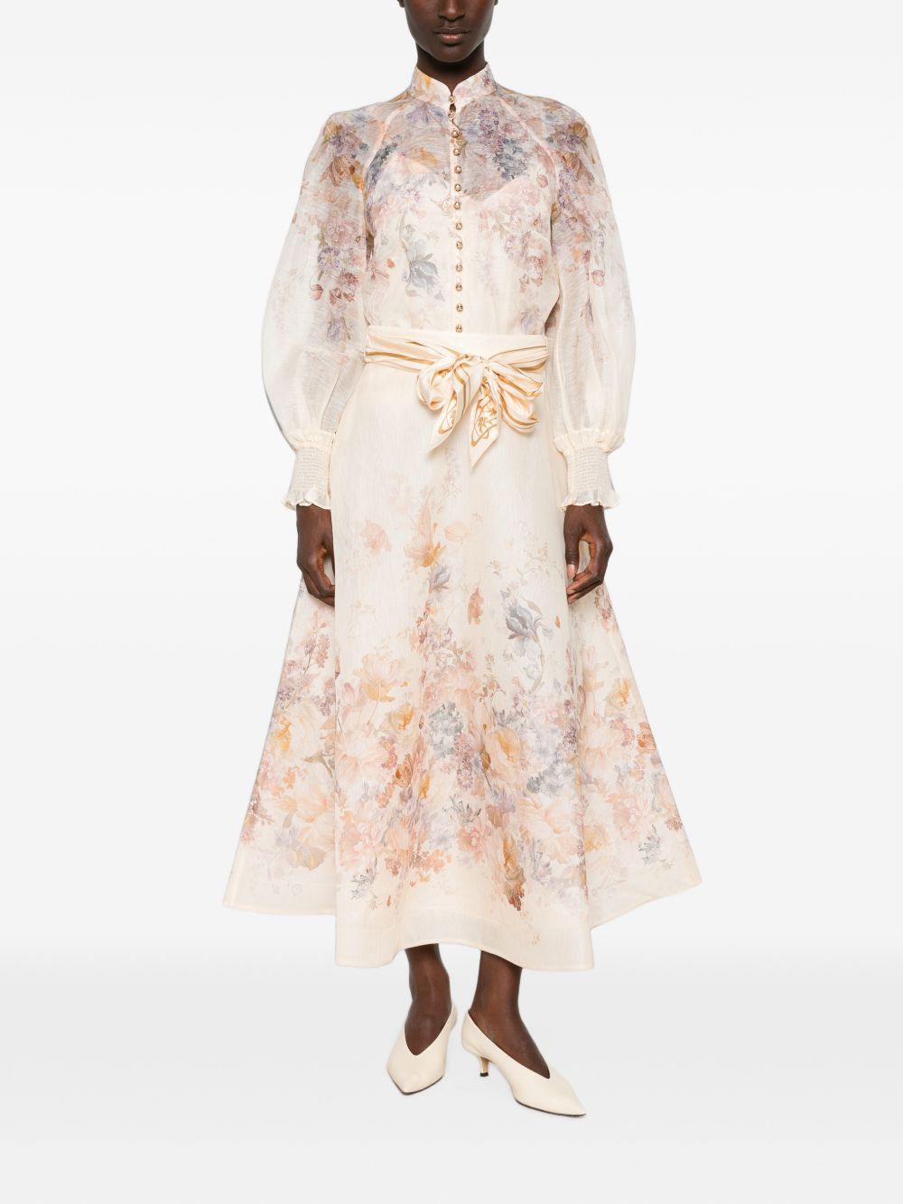 Zimmermann Women Ascent Linen And Silk Blouse