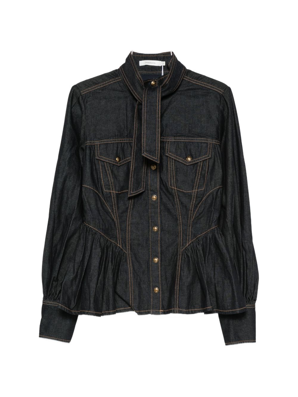 ZIMMERMANN Zimmermann Women Denim Cotton Shirt