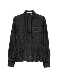 ZIMMERMANN Zimmermann Women Denim Cotton Shirt
