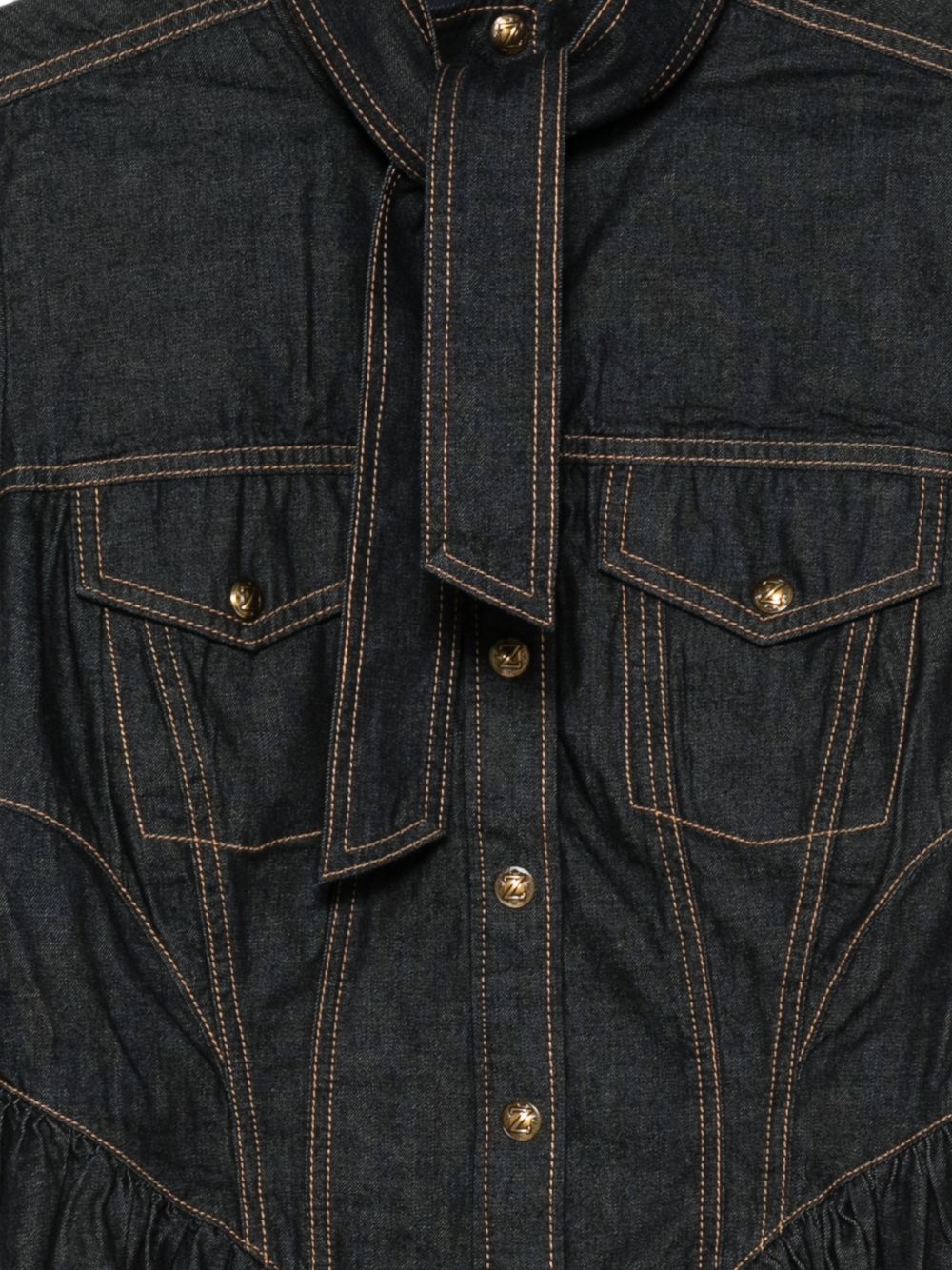 ZIMMERMANN Zimmermann Women Denim Cotton Shirt