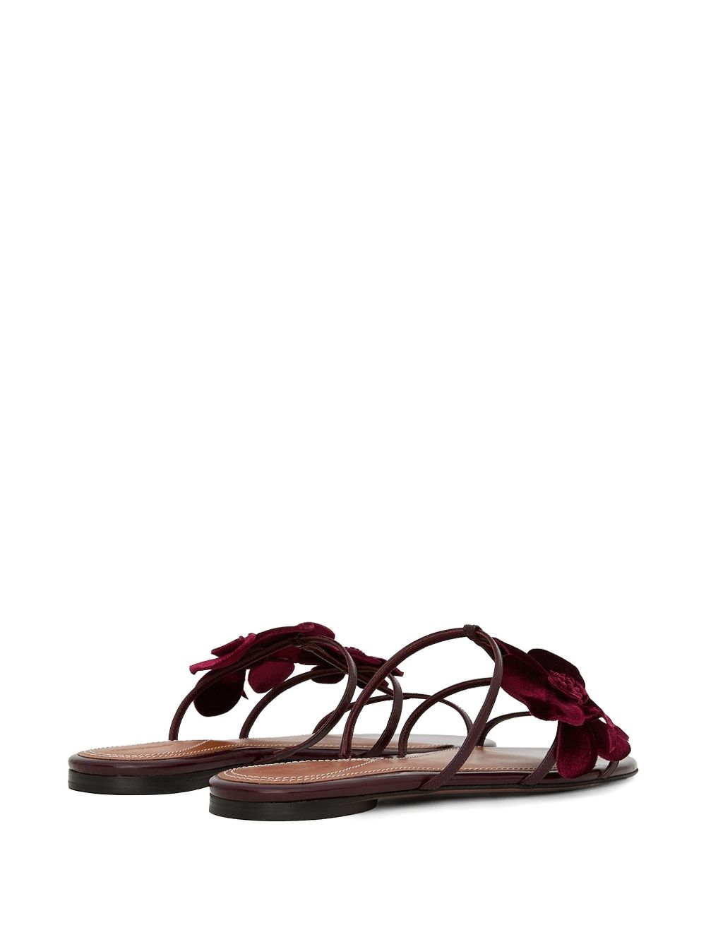 Zimmermann Women Orchid Leather Flat Sandals