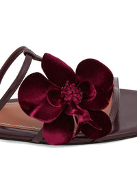 Zimmermann Women Orchid Leather Flat Sandals