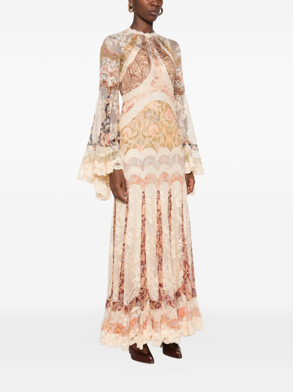 Zimmermann Women Valiant Printed Silk Long Dress