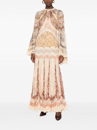 Zimmermann Women Valiant Printed Silk Long Dress