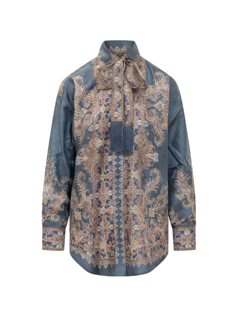 Zimmermann Women Valiant Printed Silk Shirt